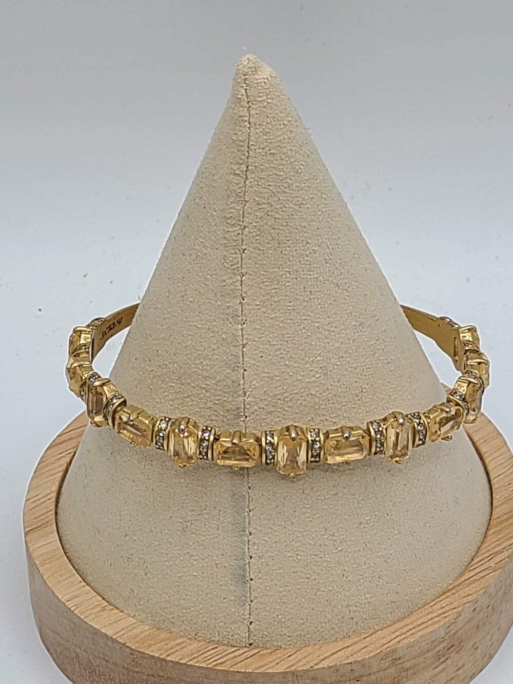J Crew Gold Tone Gold Crystal Cuff Bracelet